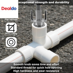3 Pcs Pipe Threading Tool, Dual-Function Integrated Internal & External Thread C