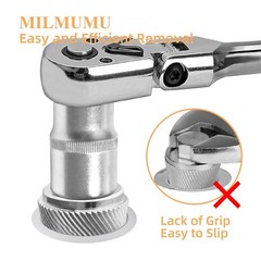 1.5&Prime; Tub Drain Extractor Removes Old Broken Stubborn and Rusted Drains Silver