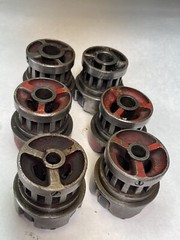 REED MFG CO Pipe Threader Die Ratchet 6-Die Heads&5-Dies 1/4,3/8,1/2NPT,1/2-13NC