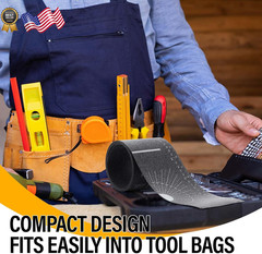 4 Piece Flexible Pipe Measuring Tool &ndash; Pipe Wrap Around for 1&Prime; to 48