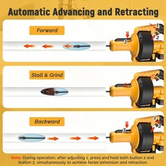 Electric Drain Auger,21V Cordless Drain Snake,25Ft Auto-Feed Snake Drain Hair Re