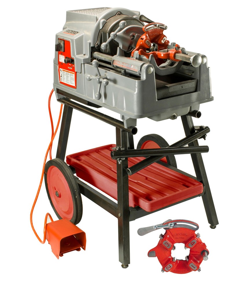 Reconditioned RIDGID&reg; 535A V3 Pipe Threader with 811A & Extra Head Dies & Cart