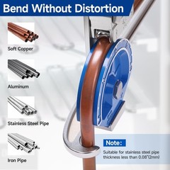 iCrimp 3/4&Prime; Tubing Bender, Roller 180&deg; Heavy Duty Tube Bender, No-Cross Handl&hellip;