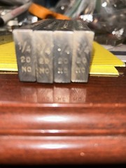 RIDGID 1/4&Prime; &ndash; 20&Prime; UNC (R.H) Alloy Steel Universal Bolt Dies 47985