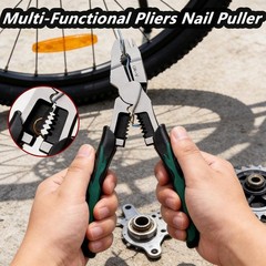Heavy-Duty 9-in-1 Cutting Pliers with Wire Cutter, Stripper, Crimper & Nail Pull