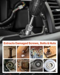 VEVOR Screw Extractor Set with Drill Bits Easy Out Nut Bolt Extractors 65 Pieces