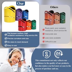 Drkerr 3Piece Magnetic Metal Pipe Cutting Guide Kit for Blue、red、orange