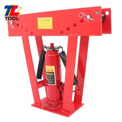 Copper Exhaust Pipe Bender Manual Hydraulic Tubing Bender With 6 Dies 12 Ton