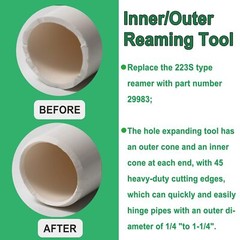 For 1/4&Prime; to 1-1/4&Prime; Inner/Outer Reaming Tool Tube Reamer for 29983 Model 223S