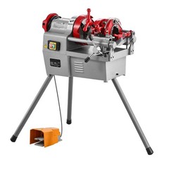 750W Electric Pipe Threading Machine 1/2-2in, Foot Pedal & Stand