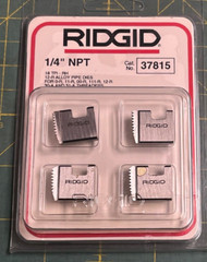 Unused Ridgid Threading Pipe Dies: 1/4 NPT 37815 RH for 0-R 00-R 11R 111 (6651)