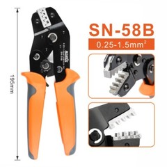 IWISS Deutsch F Crimping Tool SN-58B AWG 24-16 Terminal 0.25-1.5mm Plier Ratchet