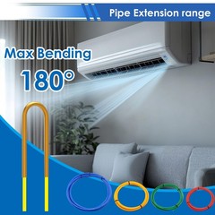 4Pack 4M/13Feet Conditioning Copper Tubing Pipe Extension 1/4&Prime; 3/8&Prime; 1/2&Prime; 5/8&Prime;&hellip;