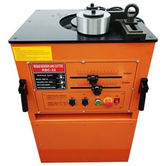 110V 3KW Electric Hydraulic Steel Rebar Bending & Cutting Machine 1-1/4&Prime; 0-180&deg;