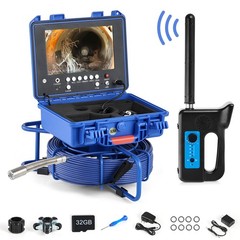 9 Inch Self-Leveling Sewer Camera 70m/230ft Pipe Inspection Camera 12 LED Lights