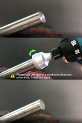 All Thread Reamer & Deburring Tool, Quick Release 1/4&Prime; Hex Shank, Fits 1/8&Prime;-3/4