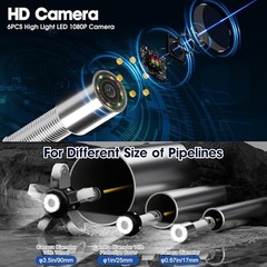 Pipe Inspection Camera 200FT Waterproof DVR