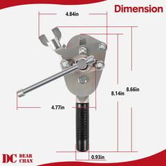 45&deg; Manual Rotary Flaring Tool for Copper & Aluminum Tubing, 1/8&Prime;-3/4&Prime; O.D.