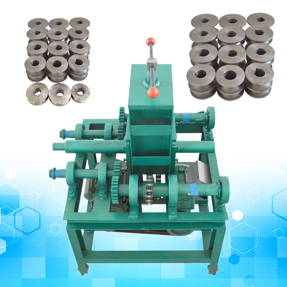 220V 2.2KW Electric Pipe Tube Bender 4/5-2-2/5&rdquo; Square 3/4-2-7/8&rdquo; Round Dies