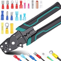 Multifunctional Wire Crimper, Stripper, and Cutter for Insulated/Bare Connectors