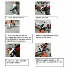 Portable Electric Pipe Threading Machine with Clamp & 6 Interchangeable Dies