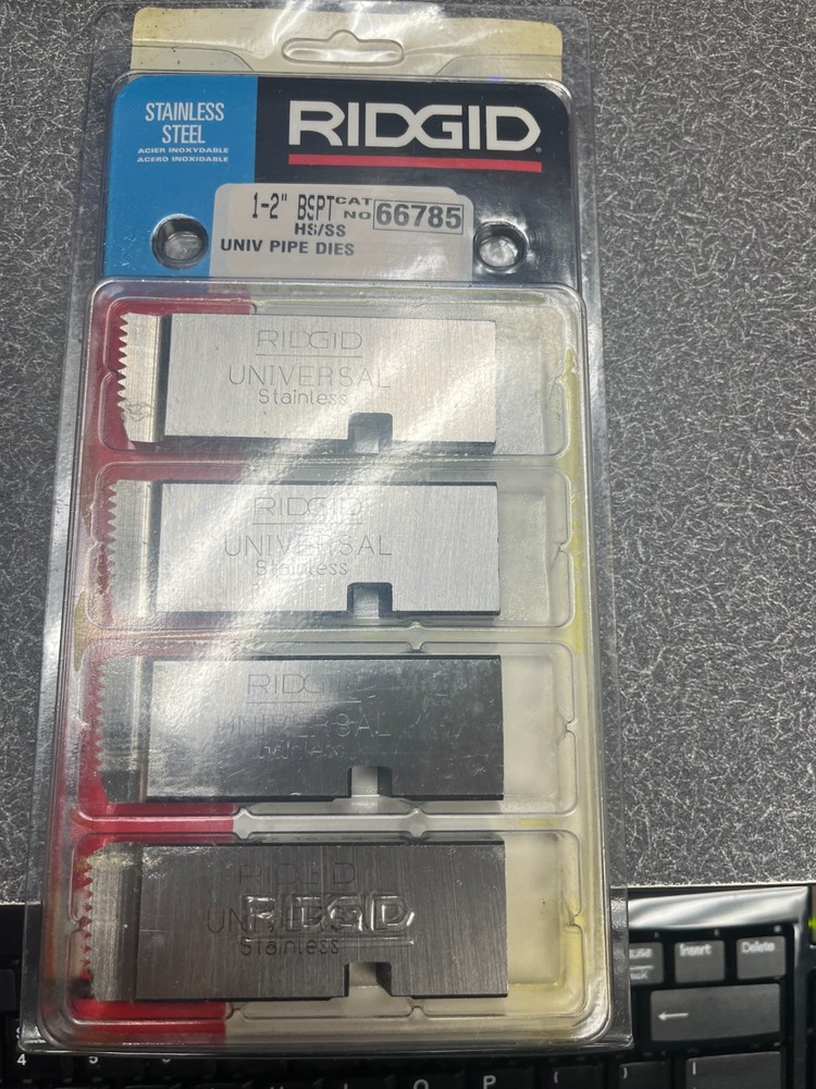 Ridgid 66785 Dies, univ 1&Prime;-2&Prime; HS/SS pipe dies