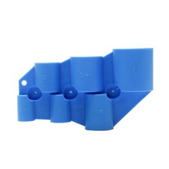 1/4&rdquo; &ndash; 1&rdquo; Deburring Pipe and Depth Gauge Tool Kit, 1/4 inch &ndash; 1 inch, Blue