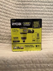 Ryobi USB Lithium Drain Auger with 2.0 Ah USB Lithium Battery + Charger FVPC55k