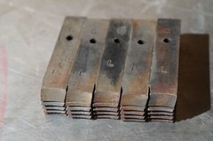 Set of 5: NYE 3-inch (3&Prime;) LEFT-HAND &ldquo;L&rdquo; Pipe Threading Die Cutting Inserts