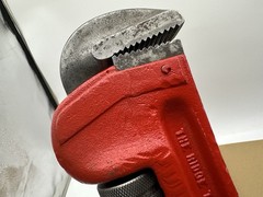 RIDGID 24&Prime; Straight Pipe Wrench Heavy Duty The Ridge Tool Co Made-in-USA Vintage